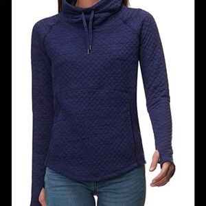 Marmot Quilted Blue Pullover, women’s large